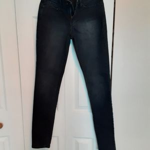 Skinny black faded Jean's. Denizen
